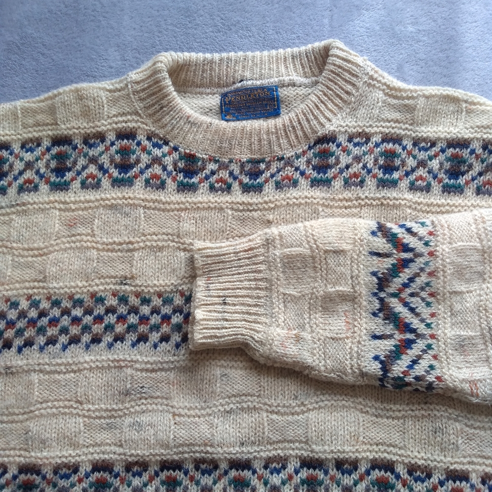 Pendleton Mens XL Vintage 70's Wool Sweater